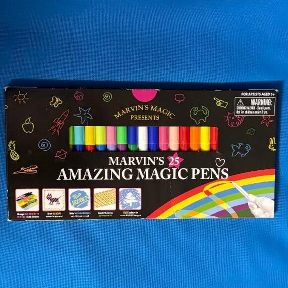MARVIN'S 25 PACK AMAZING MAGIC PENS / MAGIC ART MAGIC PENS PLUS ERASABLE PENS!! - Picture 4 of 15